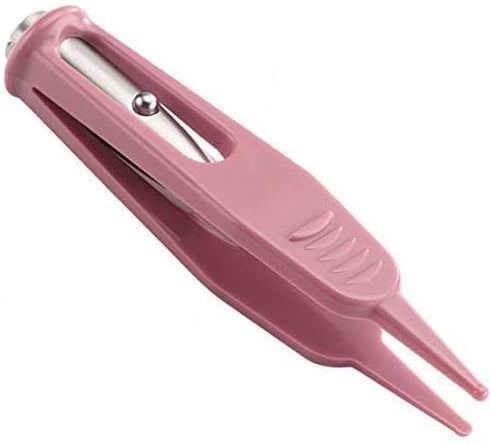 Onwon Infant Nose Cleaning Tweezer with LED Light Round-Head Safe and Effective Clip Care Ear Nose Navel Clean Tool