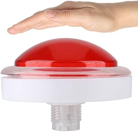 Socobeta Wear-Resisting Lightweight ABS Game LED Light, Big Round for Video Game (Red)