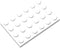 Classic White Plates Bulk, White Plate 4x6, Building Plates Flat 50 Pcs, Compatible with Lego Parts and Pieces: 4x6 White Plates(Color: White)