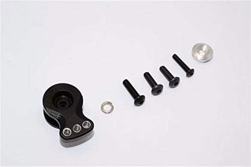 Aluminum Servo Saver 15MM for Stock Plastic 25T Output Gear, Adjustable Hi-Torque Servo Arm, Black