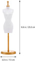 EXCEART 20 Pcs Model Stand Dress Form Mannequin Doll Holders, White Plastic Clothing Display for Fashion Dolls