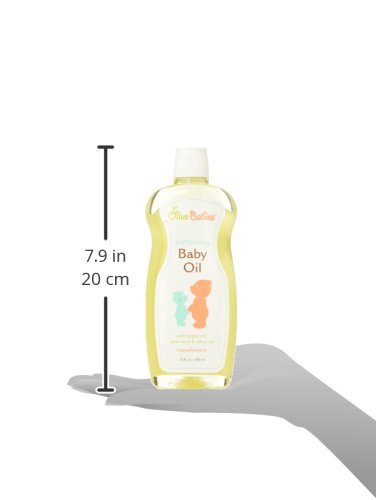Baby Oil Multi-Purpose with Argan Oil, Aloe Vera & Olive Oil 12 oz - Hypoallergenic Solution for All Skin Types