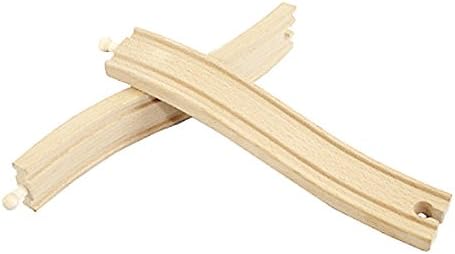 OrgMemory Wooden Train Bridges, Crossing Track Bridge, Wooden Train Track Accessories, Wood Train Tracks, Train Tracks