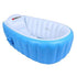 SuperLi Inflatable Baby Bathtub, Kid Infant Toddler Infant Newborn Inflatable Foldable Shower Pool (Blue)