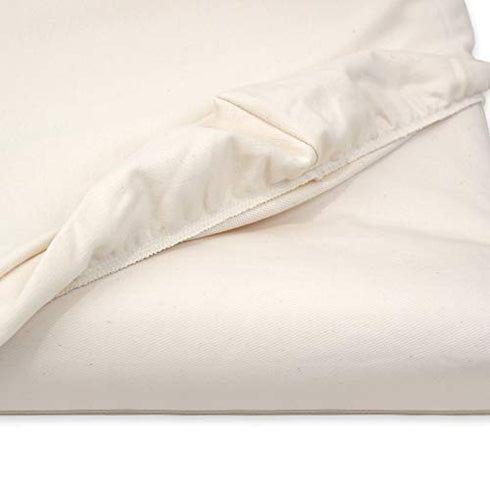 Naturepedic Organic Contoured Changing Pad Cover - Easy to Clean, Lightweight & Portable, 16" x 31"