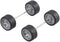1 Pair Alloy Wheels Rims Tires Set 1:64 Scale, Rubber Tires for Model Alloy and Accessories, Wheels and Tires