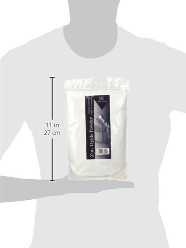 1 lb. 100% Zinc Oxide Powder Non-Nano, Uncoated, Pure USP Pharmaceutical Grade. Great for DYI Soap Making, Sunscreen