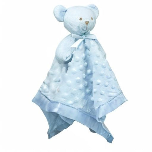 Pro Goleem Teddy Bear Lovey Baby Security Blanket, Unisex Soft Lovie Baby Gifts for Newborn Toddler, Blue 16 Inch