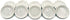 10 x 30 mm (3.0 cm) White Miniature Scallop Plate Dish for Dollhouse