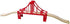 OrgMemory Wooden Train Bridges, Crossing Track Bridge, Wooden Train Track Accessories, Wood Train Tracks, Train Tracks