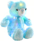 LED Teddy Bears Stuffed Animals, 18 Inch Cute Glow Bear Plush Toys, Colorful Light Up Doll Gifts for Kids, Baby, Blue
