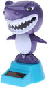 2pcs Solar Powered Dancing Toys - Swinging Animated Bobble Head Dancer Toy Car Decor Ornament Frog + Shark