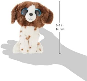 TY 2007517 Muddles Brown & White Dog Beanie Boo Stuffed Animal, Multicoloured