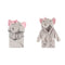 Hudson Baby Cotton Animal Face Hooded Towel and Plush Animal Face Robe,