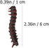 24Pcs Simulation Caterpillar Plastic Fake Worm Crawling Halloween Prank Toy, Educational Learning Toys for Kids