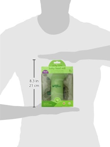 Green Sprouts Fresh Baby Food Mill, Manual Puree Maker with Built-In Serving Bowl, Separates Seeds & Skins, No
