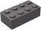 Classic Brick Block Bulk, 100 Dark Gray 2x4 Building Bricks, Compatible with Lego Parts