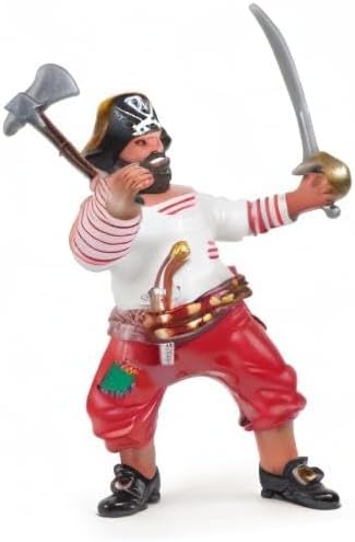 3+ Papo - Realistic Corsair with Axe Figure - Ages - Pirates Collection - Creative Play Pirate Adventure - Gift Idea