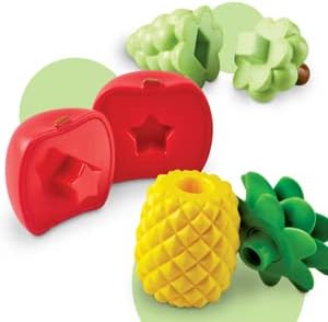 Learning Resources Snap-n-learn Fruit Shapers, Fine Motor Toy for Toddlers Ages 2+