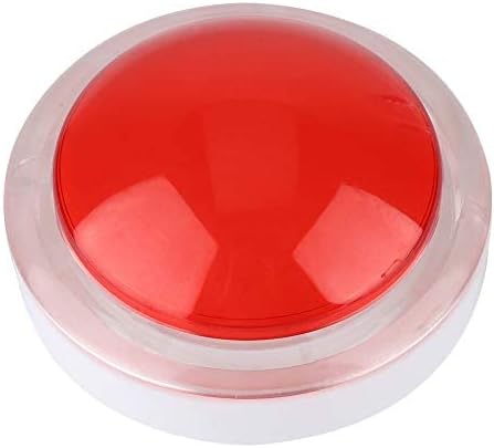 Socobeta Wear-Resisting Lightweight ABS Game LED Light, Big Round for Video Game (Red)