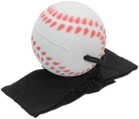 White Baseball Wrist Ball Wristband Toy with Basketball, Baseball, and Football for Boys Girls Party Favor (1.9 inches)