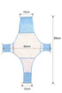 Topwon Baby Bath Seat, Non-Slip Newborn Bathtub Seat, Adjustable Versatile for Baby Safety, Blue (A)