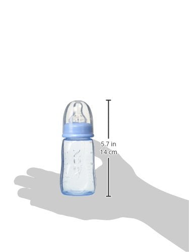 1 Count (Pack 1), Nuby Standard Neck Tinted Feeding Nurser, of Colors May Vary