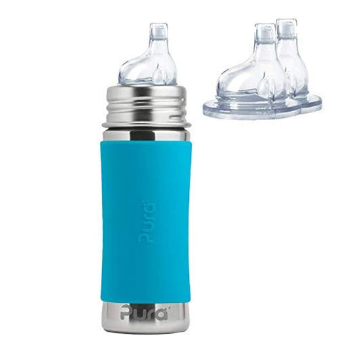 Pura Kiki 11 oz / 325ml Stainless Steel Sippy Cup Bundle w/
