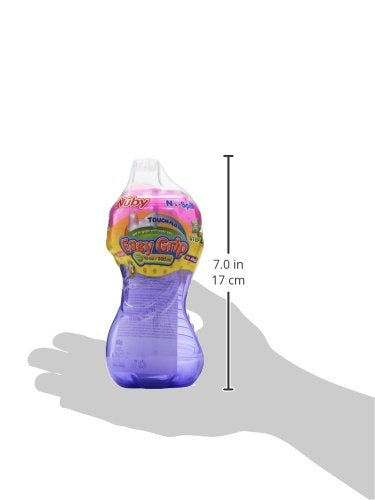 10 1 Pack Nuby No-Spill Easy Grip Cup, Ounce, Colors May Vary