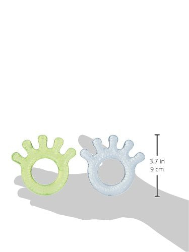 (2 Pack) Green Sprouts Cooling Teether Soothes Gums & Promotes Healthy Oral Development Safer Plastic Filled