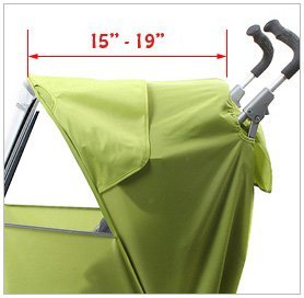 Manito Elegance Plus Stroller Weather Shield/Rain Cover - Black