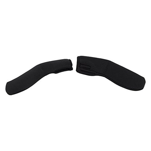 2Pcs Baby Stroller Armrest Cover, Removable Zipper Crossbar Elastic Protector Sleeve, Black