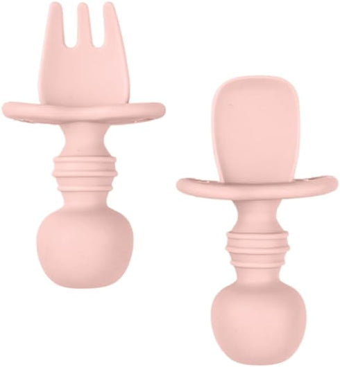 Feeding Kit Stage 1+Stage 2, Self Feeding Utensils for Kids Ages 6 Months Plus