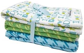 Set, (6-Count, Random Print - Baby Burping Cloth Gift Soft and Absorbent, Trifold Spit Up Rags for Infants, XLarge