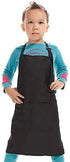 Adjustable Kid Apron with 2 Pockets for Painting, Cooking, Crafting, Unisex Age 5-12