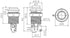 6X Black Happ Type Standard Arcade Push Button: Microswitch for Mame/Jamma/Arcade Video Games