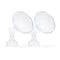 Ameda MYA Breast Pump Replacement Flanges 24mm, Comfort Fit Angled Flange, 2 Count (1 Pair) - NOT Compatible with MYA