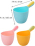 3pcs baby water scoop shampoo ladle bathing water ladles bath dipper water scoop ladle shampoo rinse cup hair bath rinse cup bath spoon take a bath shampoo spoon plastic child