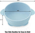 PandaEar 3 Pack Baby Suction Bowls - Stay Put Silicone Food Bowl for Babies Led Weaning, BPA-Free (Blue/Green/Brown)