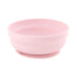 Bumkins Baby Bowl, Silicone Suction, Non Skid Sticky Bottom, Feeding Essentials for Babies, Toddlers, and Kids, Pink