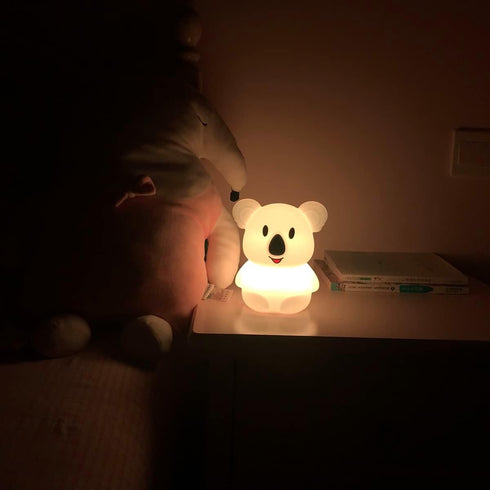 Setting Large Koala Night Lights Kid Bedside Bedroom Light, Nursery Moon lamp, Portable Color Changing Care Lamps