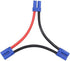 FLYRC 2pcs EC5 Serial Series Battery Connector, 12AWG Soft Silicone Wire Cable Adapter for RC Lipo Battery Helicopter