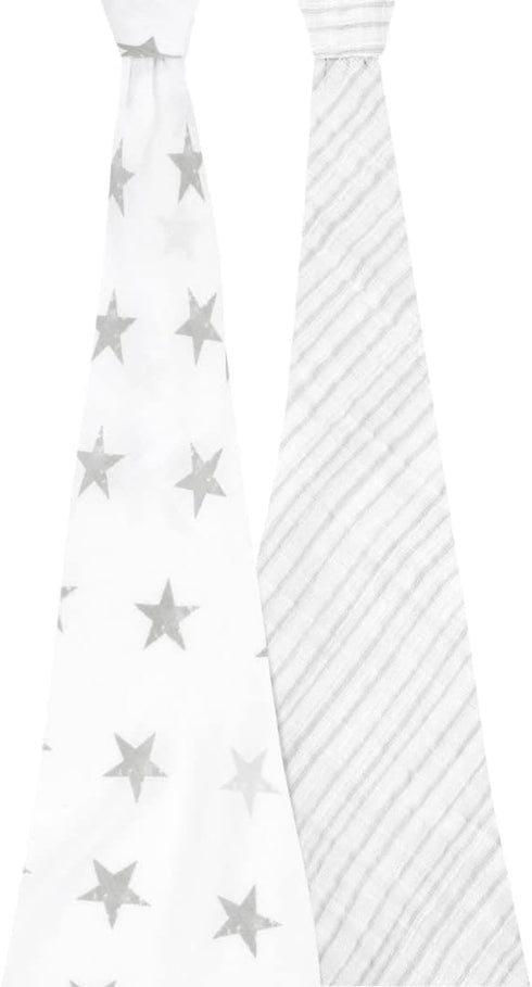 Set, 2 Pack, aden + anais Swaddle Blanket, Boutique Muslin Blankets for Girls & Boys, Baby Receiving Swaddles, Ideal