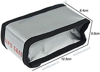 4pcs Lipo Battery Fireproof Explosion Proof Bag Storage Guard Safe Pouch, 125mm