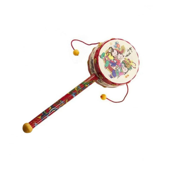 Baby Rattle - Handheld Soothing Toy, Wooden Rattle for Babies