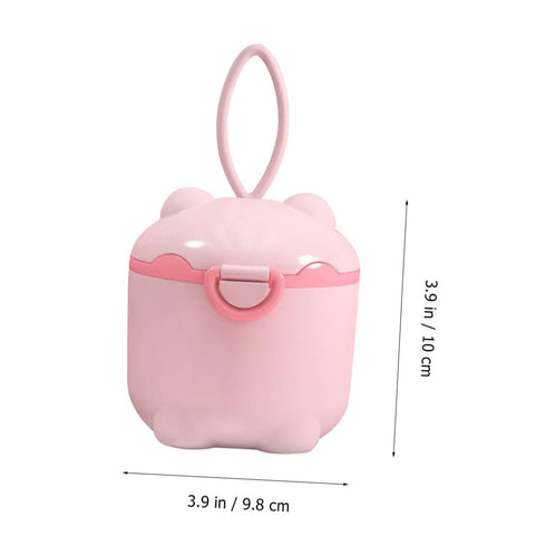 HOODANCOS Portable Formula Holder Box Large Capacity Food-Grade Milk Powder Dispenser for Outdoor Travel Storage