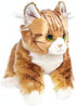 Bearington Manny The Tabby Cat Plush - 10.5 Inch Orange Cat Stuffed Animal - Long Hair Tabby Plush