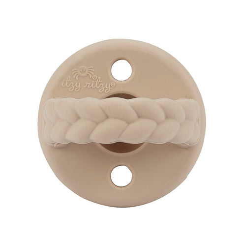 6-18 Set 2 Itzy Ritzy Silicone Pacifiers for Ages Months Itzy Soother Pacifiers Feature Collapsible Handle & Two Air