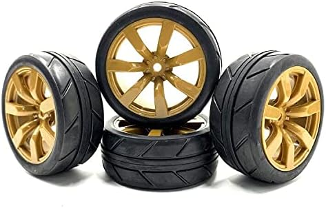 1/10 Scale OnRoad Rubber Tires & Wheels Rims Hex Hub 12mm(no glued) for RC Touring Car Tyre(4pcs/Set)