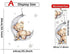 Teddy Bear Sleeping on The Moon and Stars Wall Stickers for Kids Baby Room, Interior Decoration Wall Decals